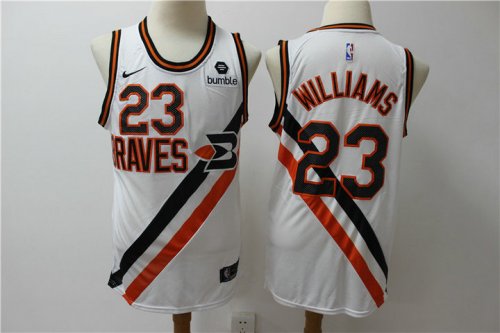 NBA 23 Williams Clippers Maillot Retro blanc brodé